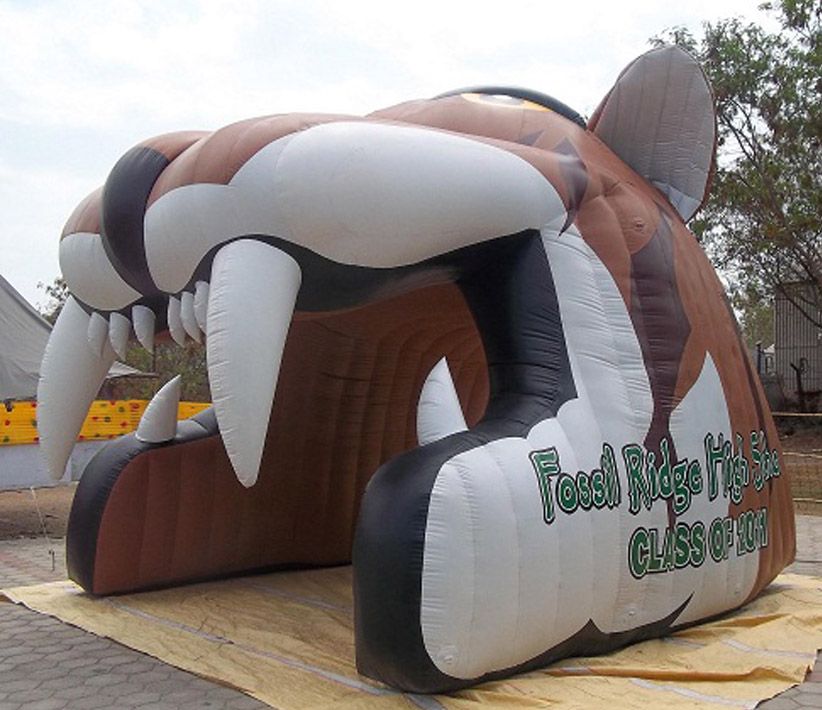 Fossil Ridge High School Tiger Inflatable Tunnel