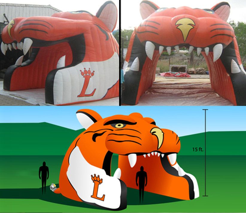 Large Tiger Inflatable Tunnel