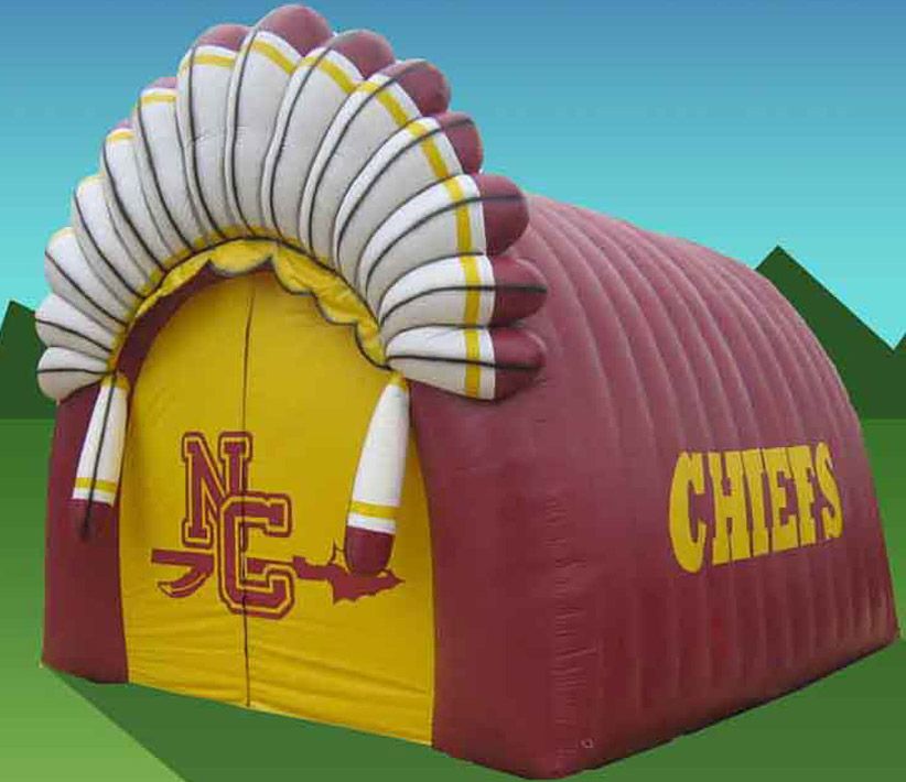 NC Chiefs Inflatable Tunnel