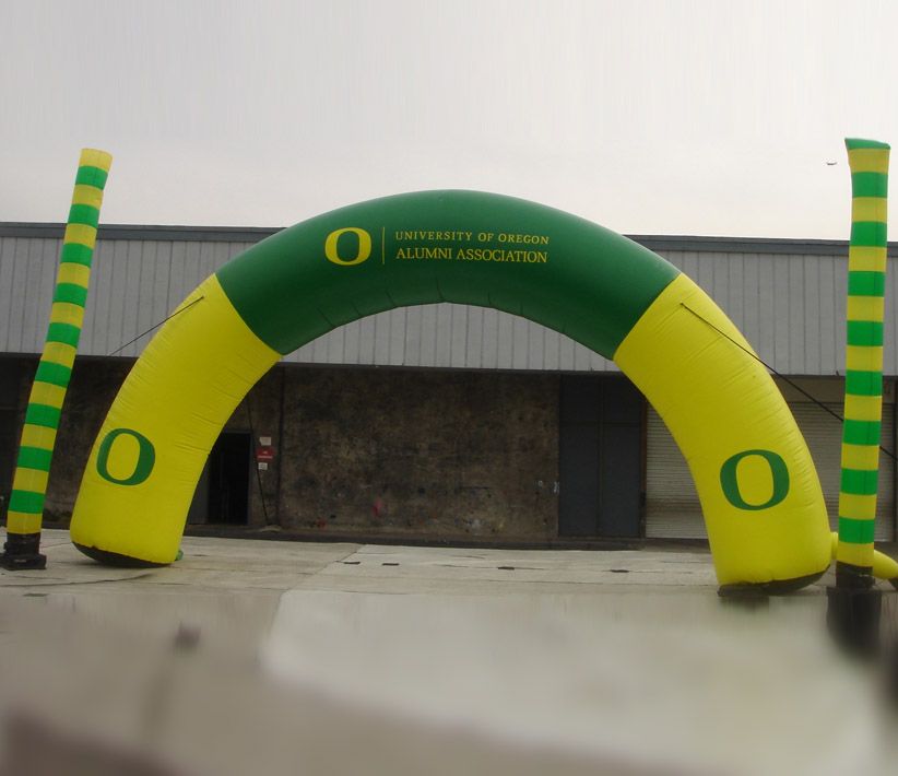 University of Oregon Inflatable Arch and Dancers